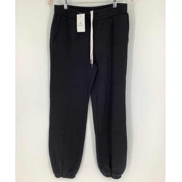 Paul Smith Mens Medium Black PS Happy Cotton Jogger Sweatpants Athleisure K20-7 - Picture 3 of 11